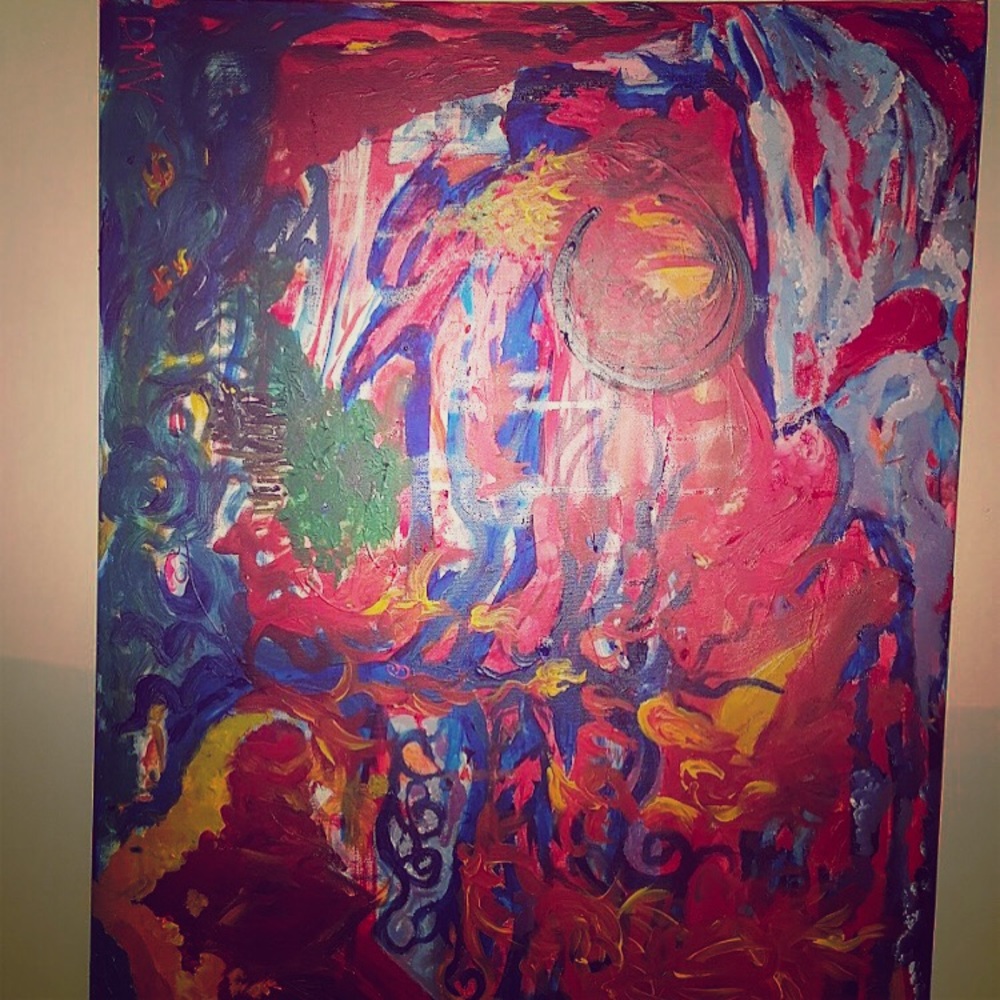 Abstract oil painting